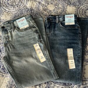 Cat & Jack Men's Skinny Jeans - Light Gray and Dark Blue